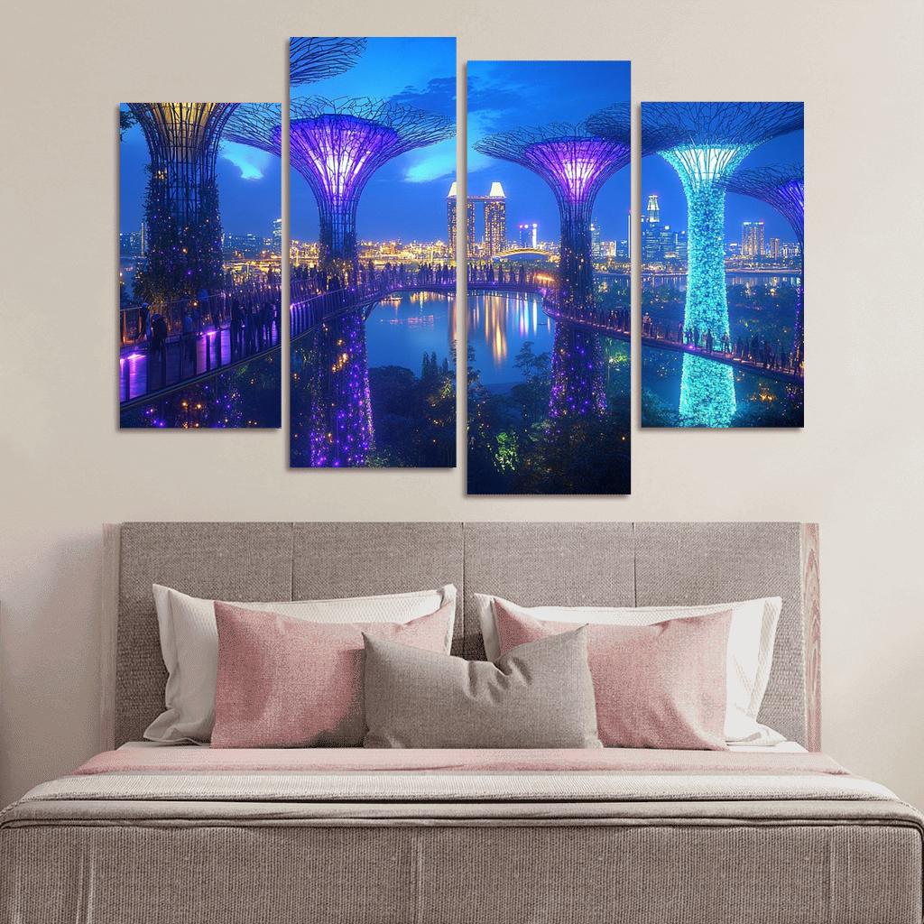 Gardens By The Bay Singapore custom paintings frame