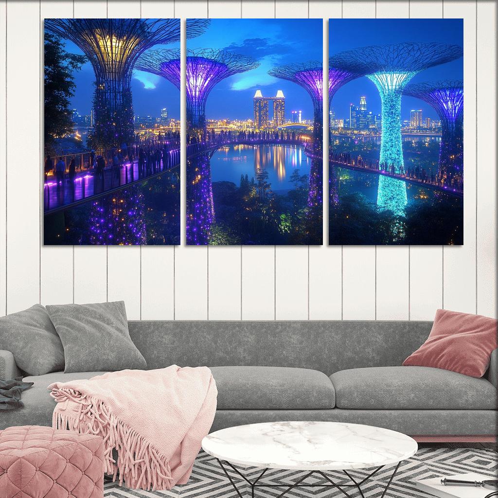Gardens By The Bay Singapore custom paintings frame