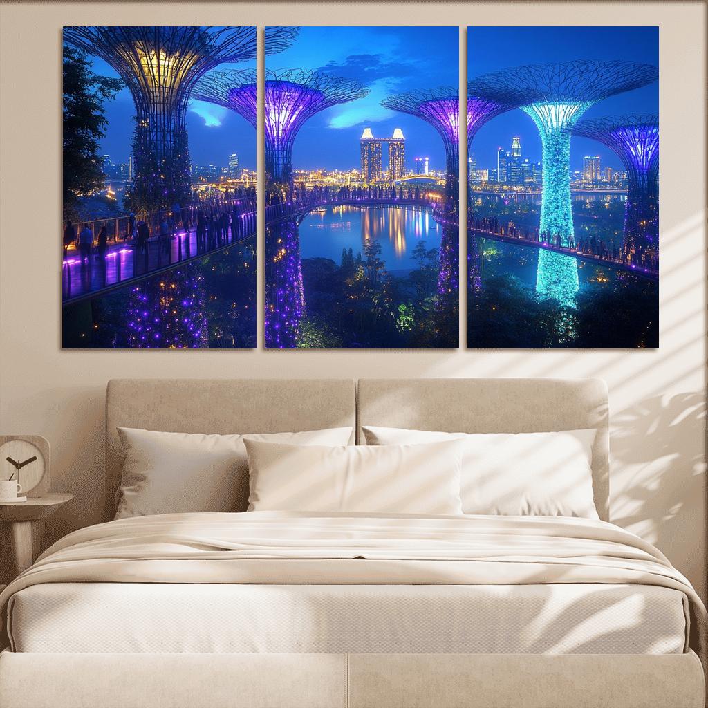 Gardens By The Bay Singapore custom paintings frame