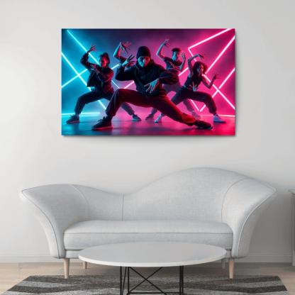 Neon Pulse Urban Fusion Choreography one-piece frames