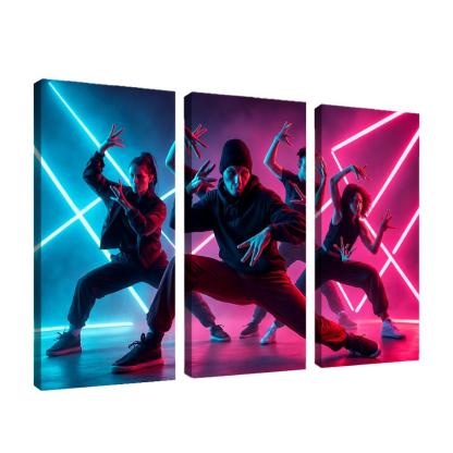 Neon Pulse Urban Fusion Choreography one-piece frames