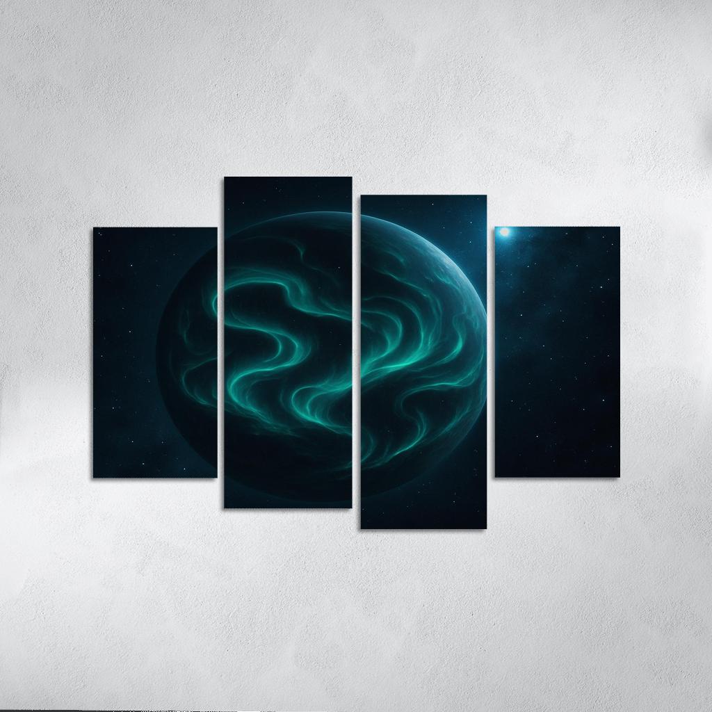 Tidal Aurorae Of A Rogue Planet modern paintings frame