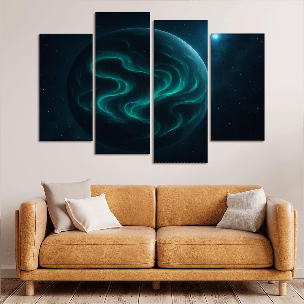 Tidal Aurorae Of A Rogue Planet modern paintings frame