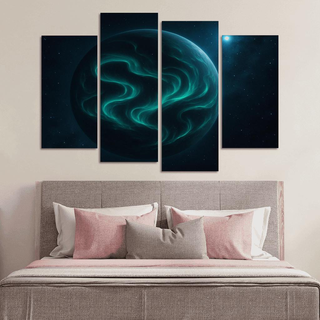 Tidal Aurorae Of A Rogue Planet modern paintings frame