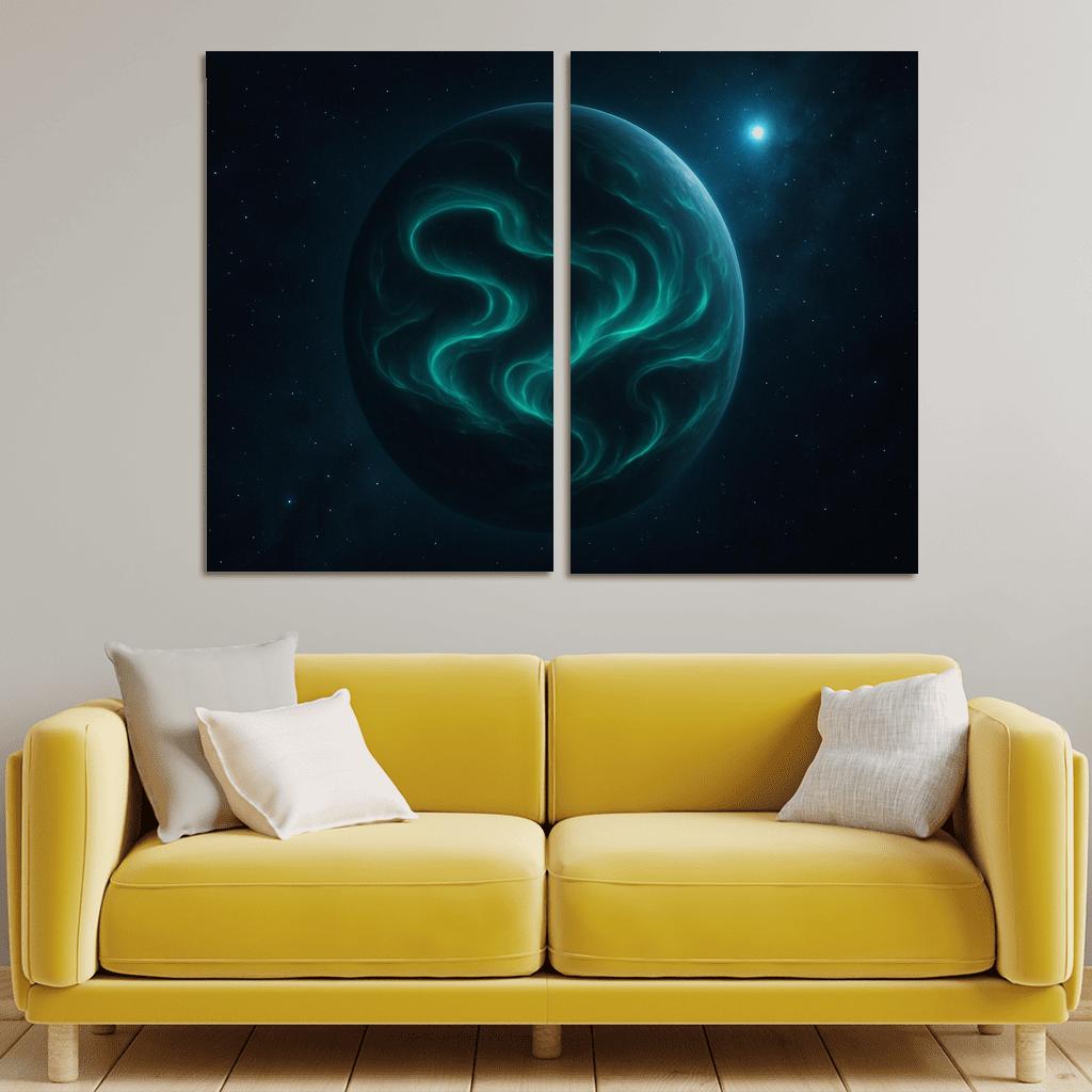 Tidal Aurorae Of A Rogue Planet modern paintings frame