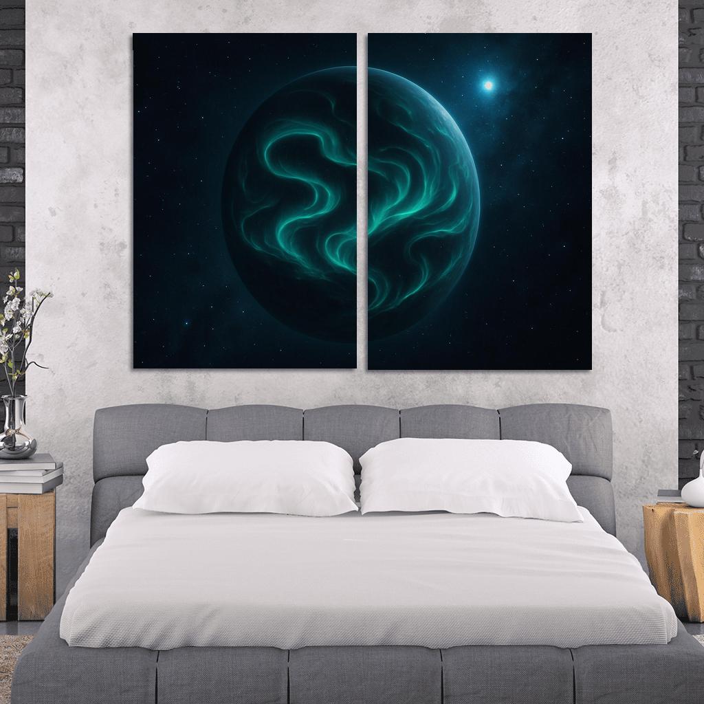 Tidal Aurorae Of A Rogue Planet modern paintings frame