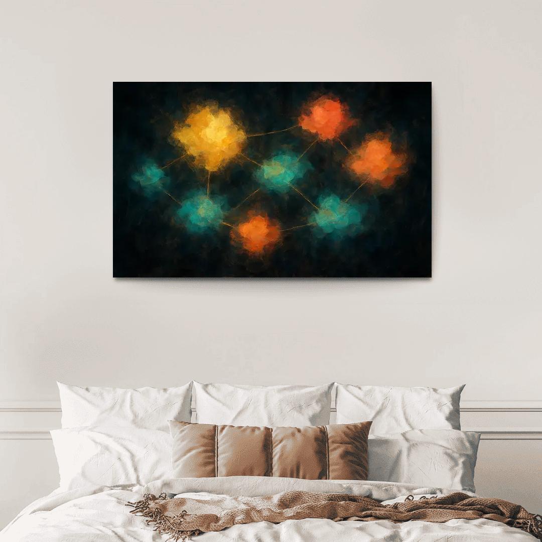 Luminous Cartography Of Feelings modern paintings frame