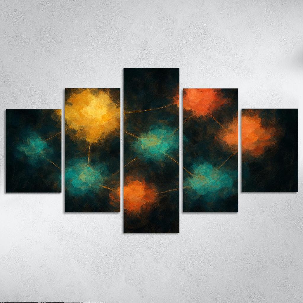 Luminous Cartography Of Feelings modern paintings frame