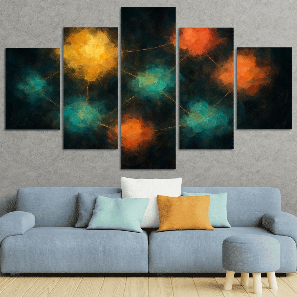 Luminous Cartography Of Feelings modern paintings frame