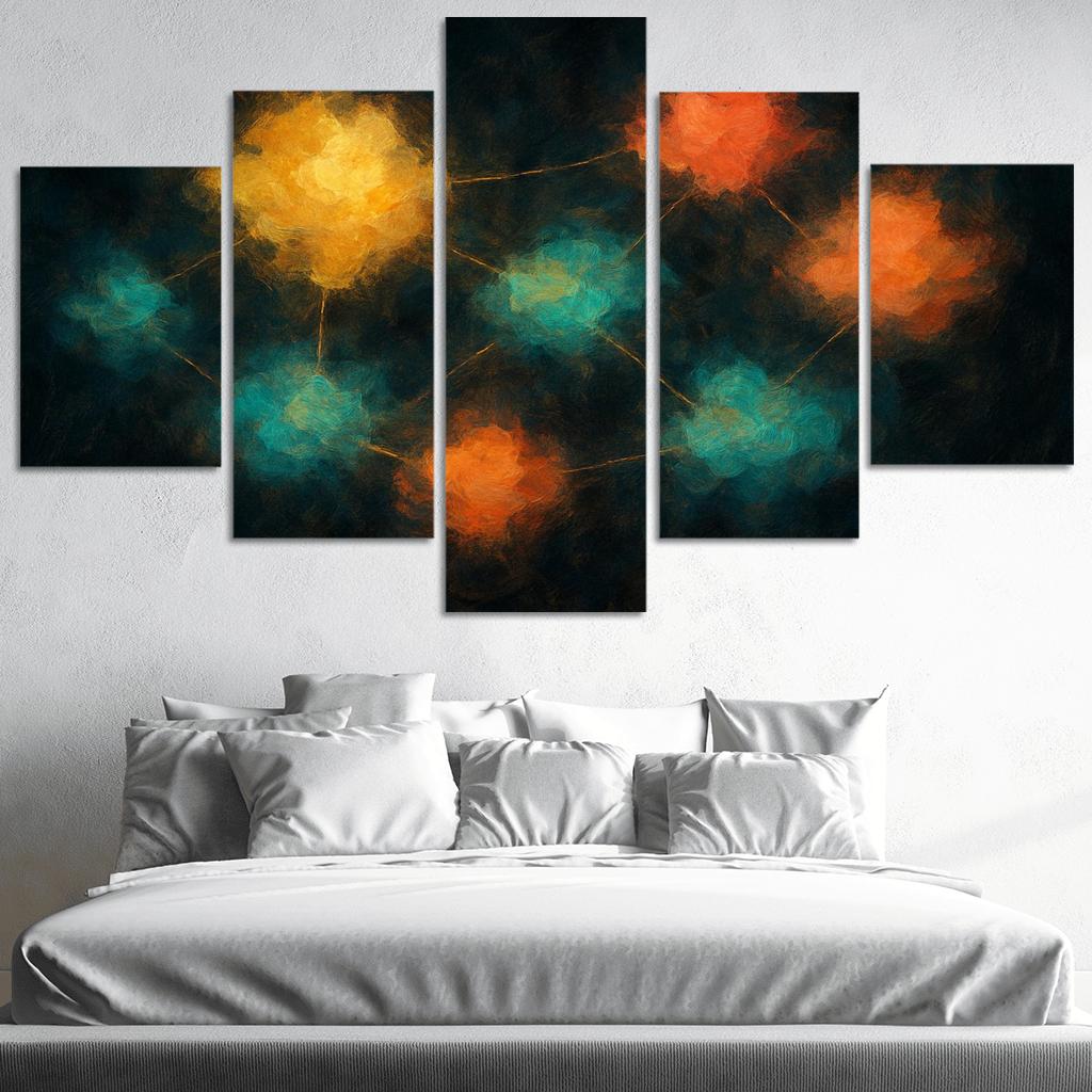 Luminous Cartography Of Feelings modern paintings frame