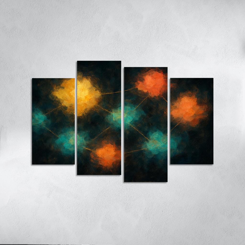 Luminous Cartography Of Feelings modern paintings frame