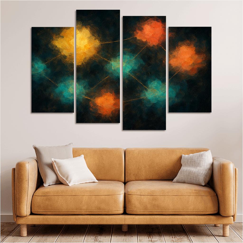Luminous Cartography Of Feelings modern paintings frame