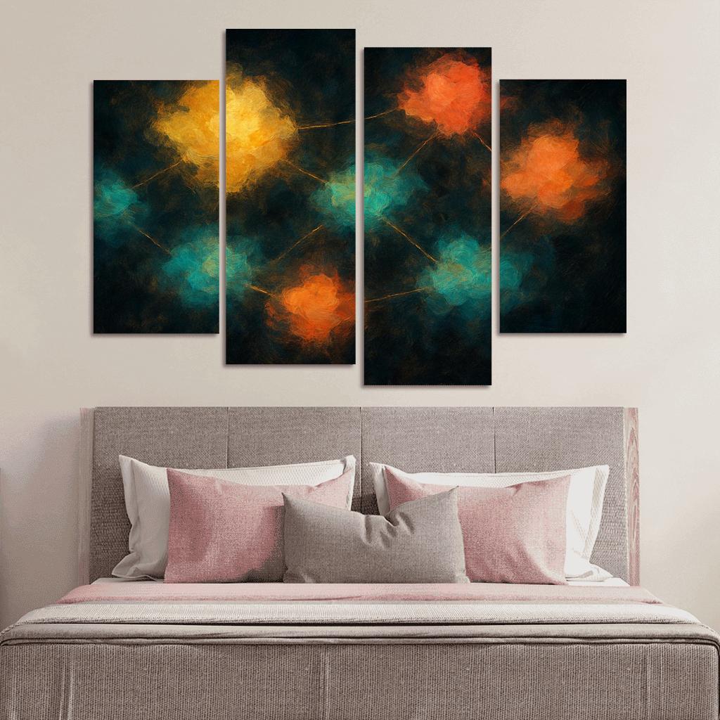 Luminous Cartography Of Feelings modern paintings frame