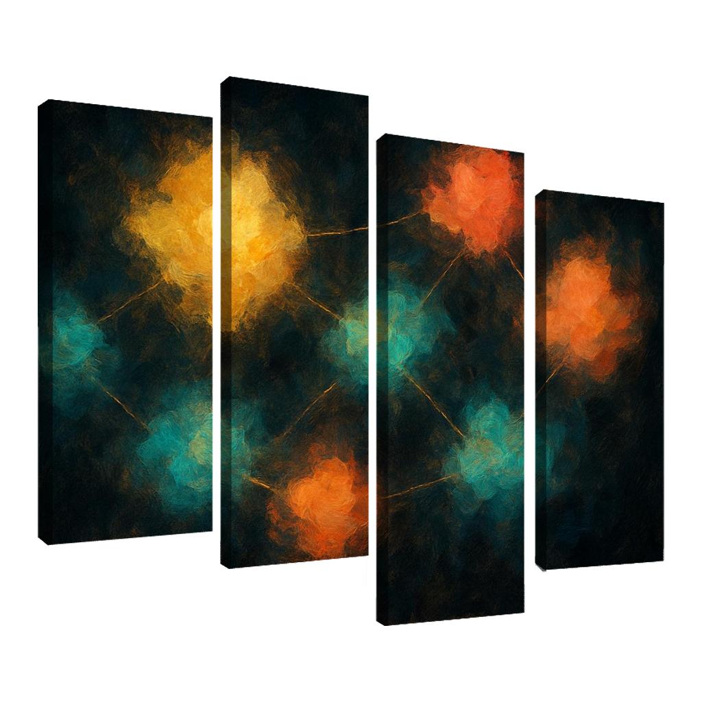 Luminous Cartography Of Feelings modern paintings frame