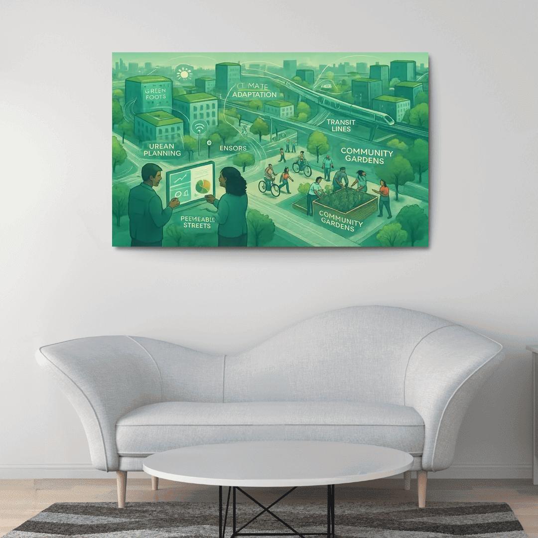 Urban Systems Design For Climate Resilience custom paintings frame