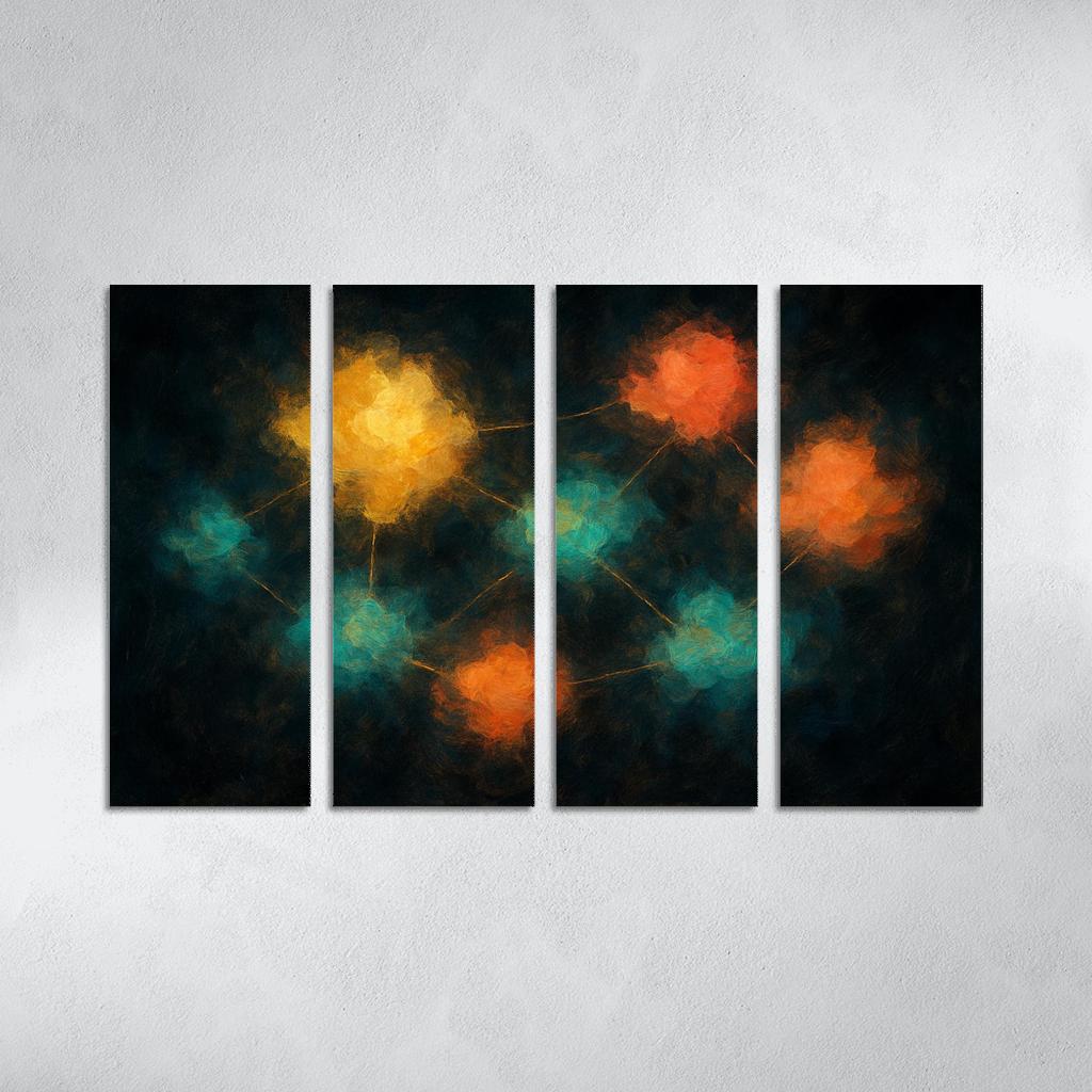 Luminous Cartography Of Feelings modern paintings frame