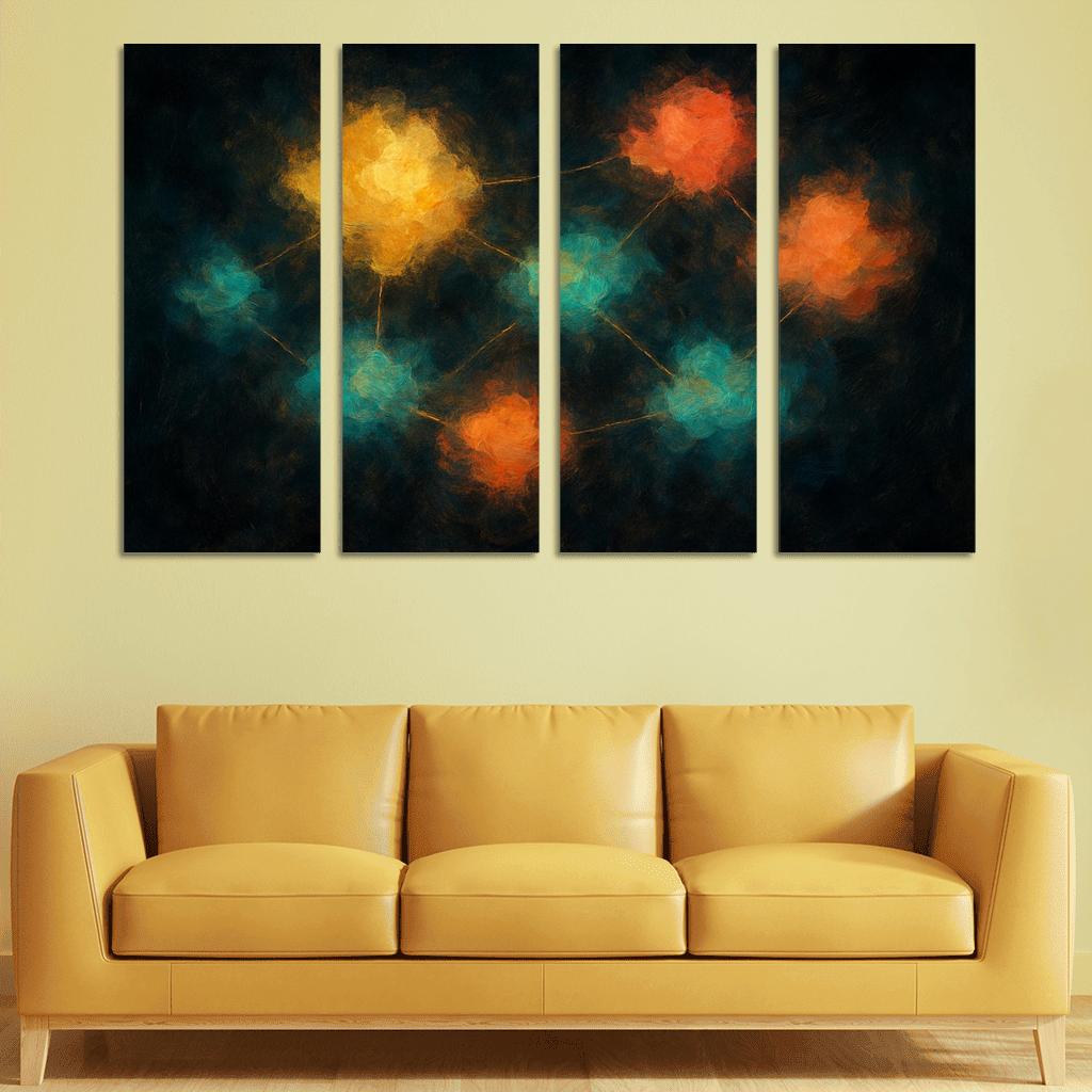Luminous Cartography Of Feelings modern paintings frame