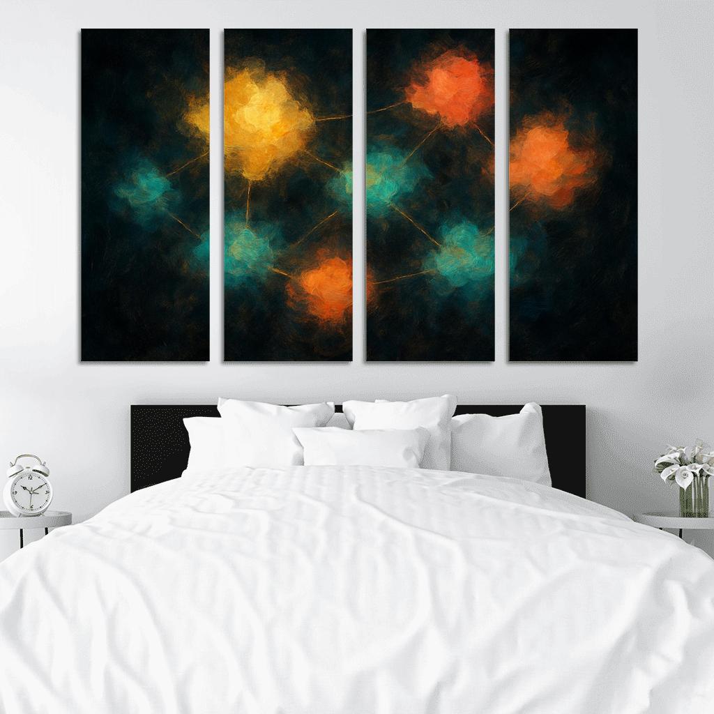 Luminous Cartography Of Feelings modern paintings frame