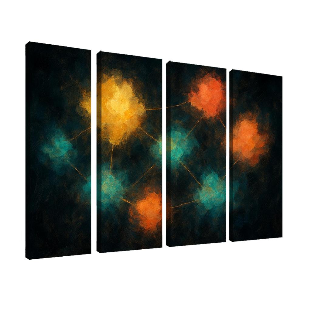 Luminous Cartography Of Feelings modern paintings frame