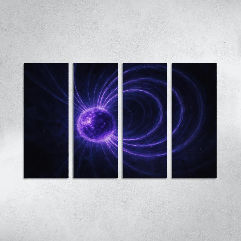 Halo Storms Around A Restless Magnetar modern paintings frame
