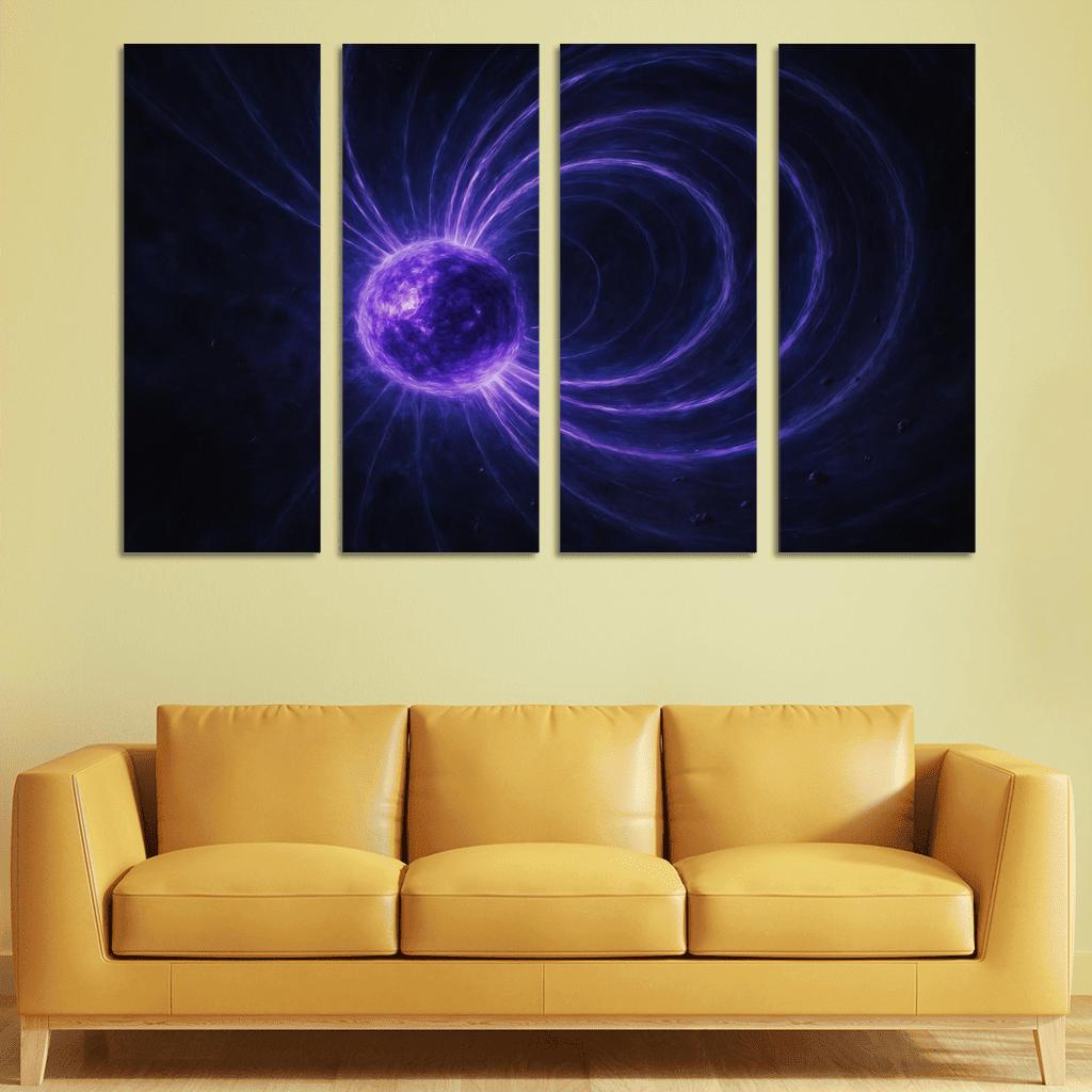 Halo Storms Around A Restless Magnetar modern paintings frame
