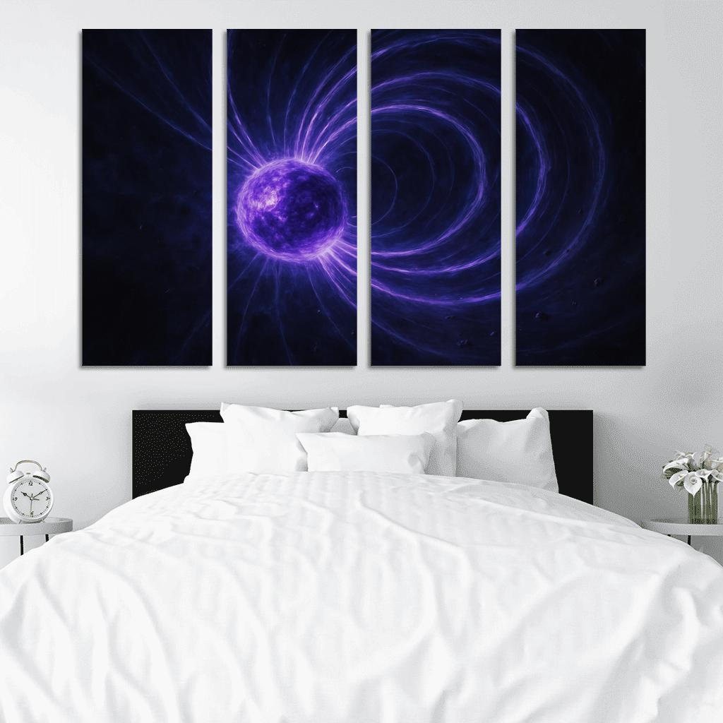 Halo Storms Around A Restless Magnetar modern paintings frame