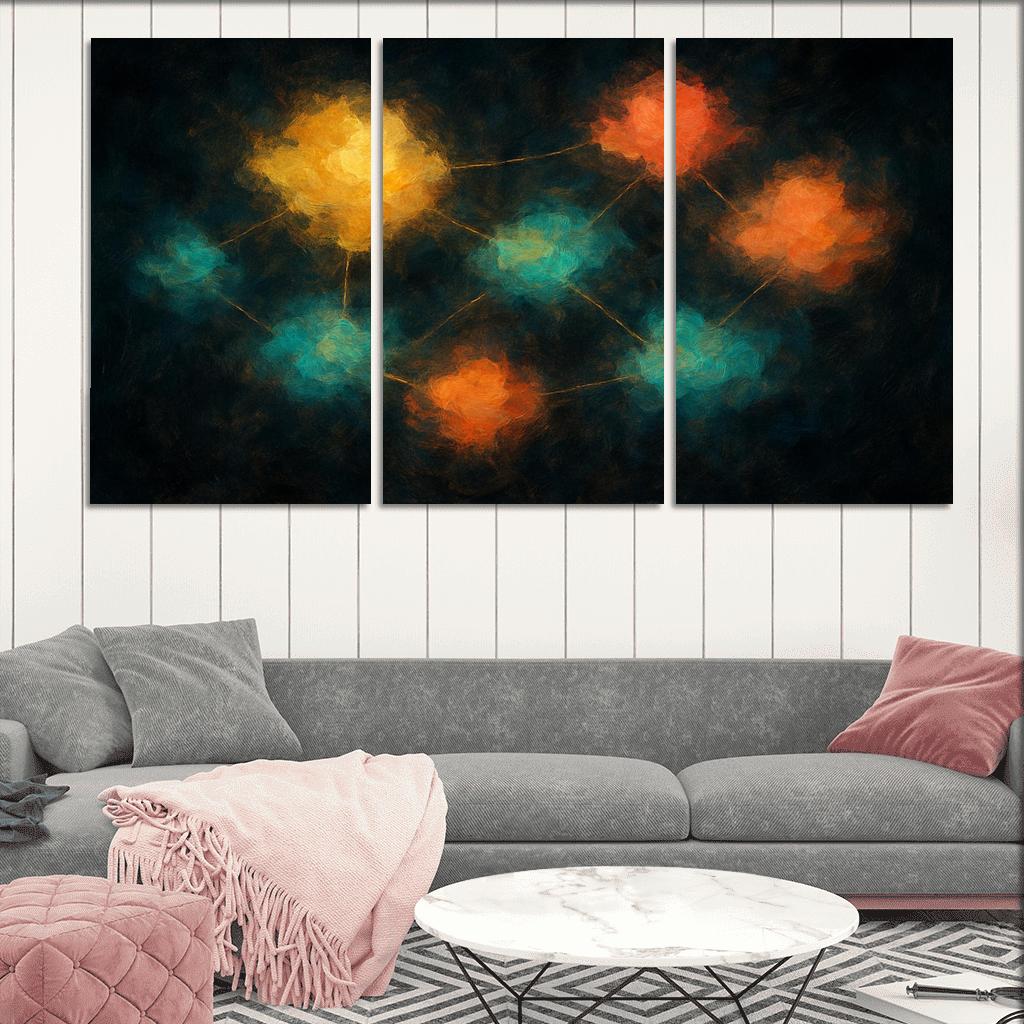 Luminous Cartography Of Feelings modern paintings frame