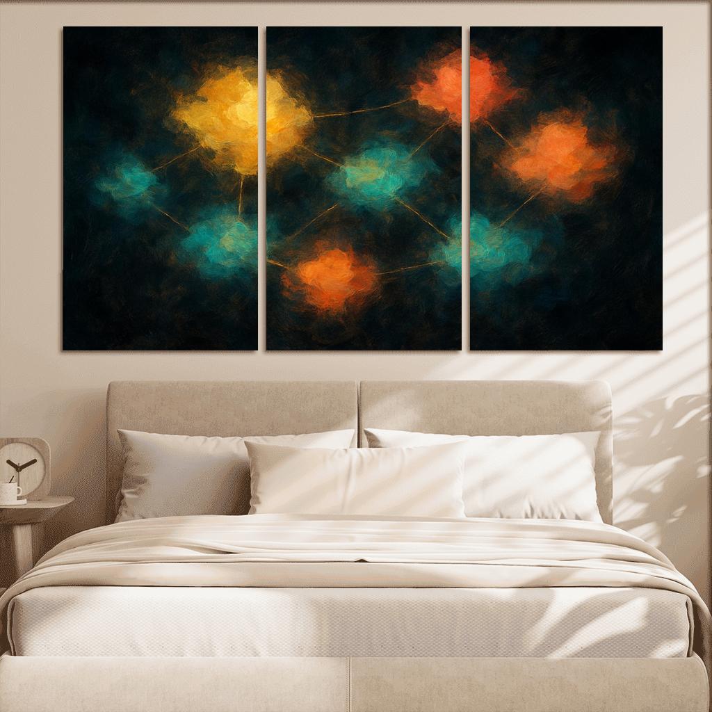 Luminous Cartography Of Feelings modern paintings frame