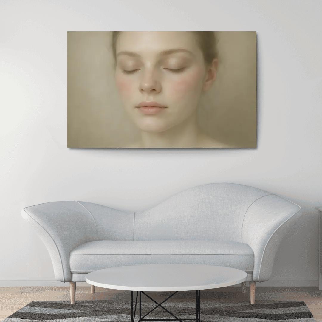 Soft Focus Cloud Skin Beauty oil paintings frame