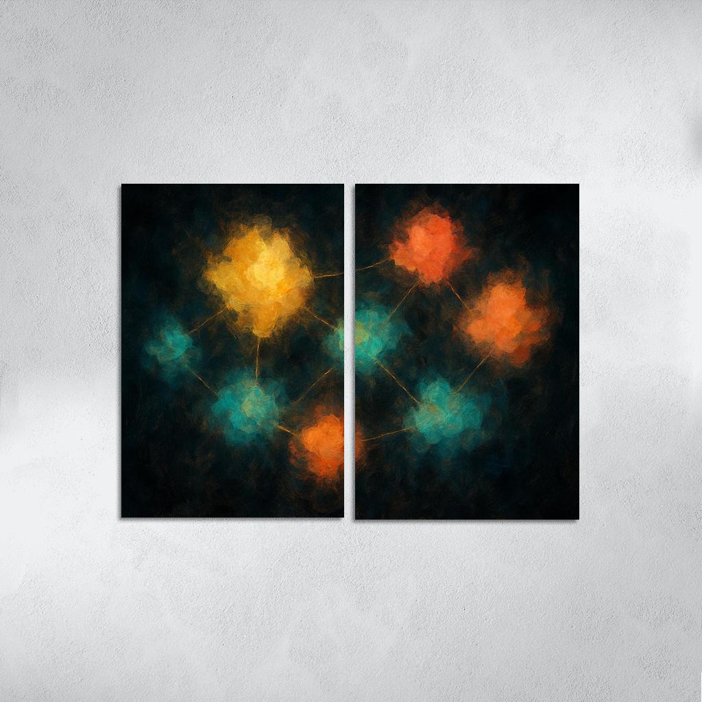 Luminous Cartography Of Feelings modern paintings frame