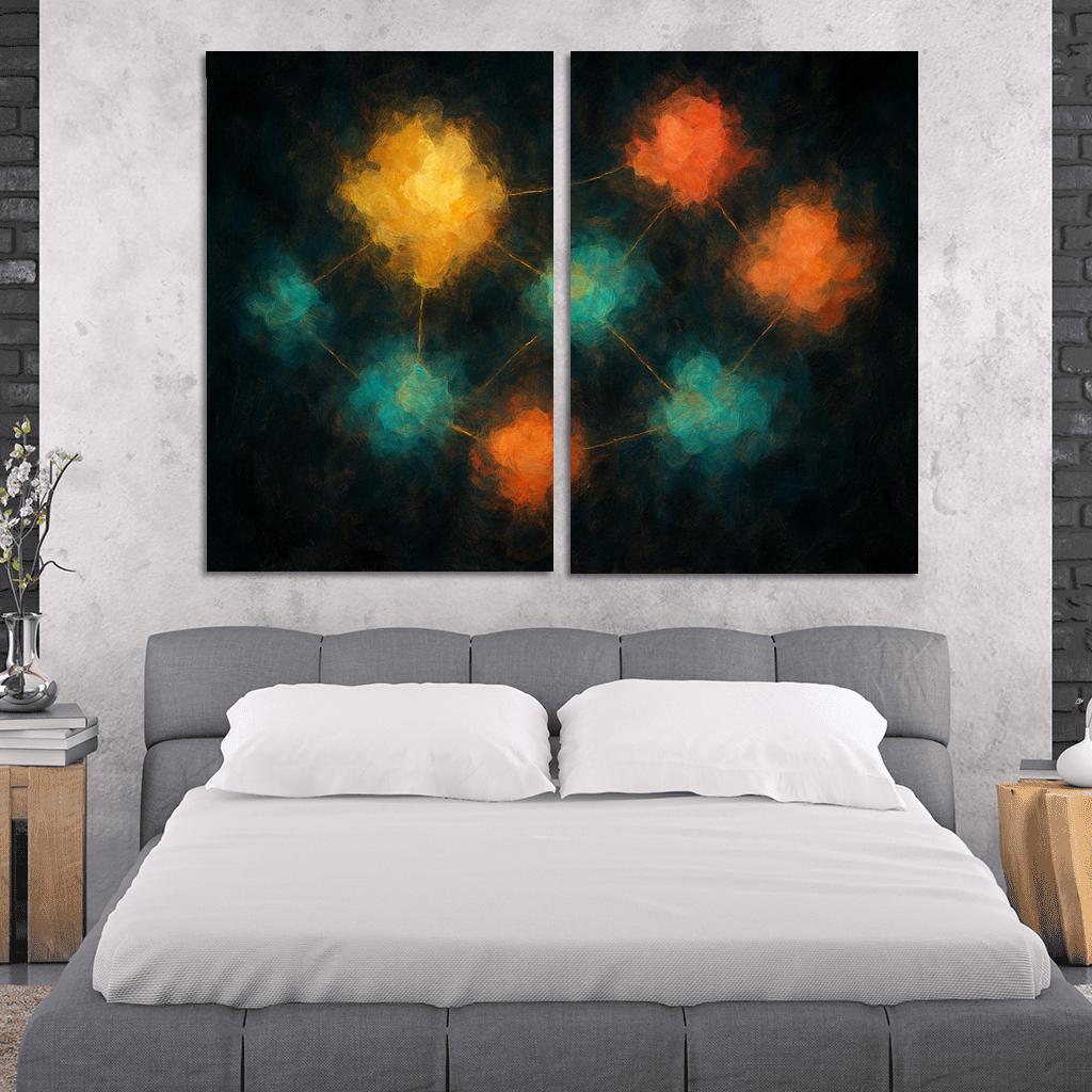 Luminous Cartography Of Feelings modern paintings frame