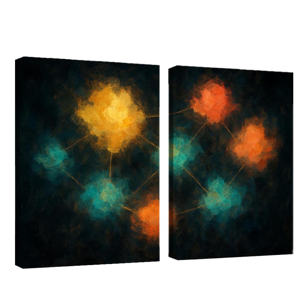 Luminous Cartography Of Feelings modern paintings frame