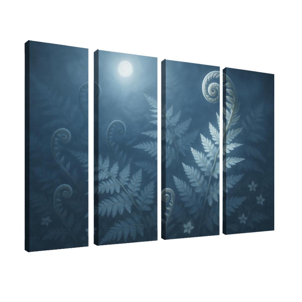 Moonlit Fern Reverie framed paintings