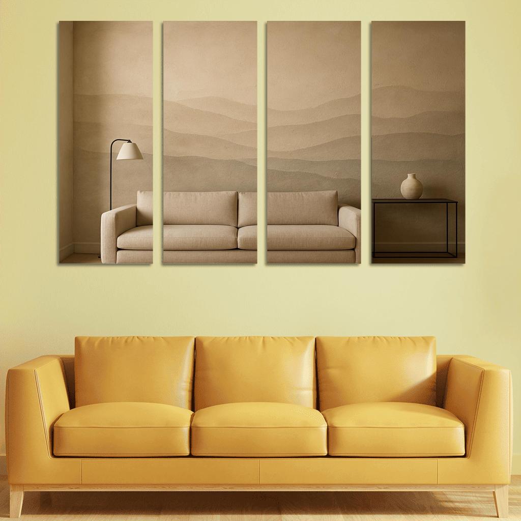 Textured Plaster Horizon Wall Mural wall art