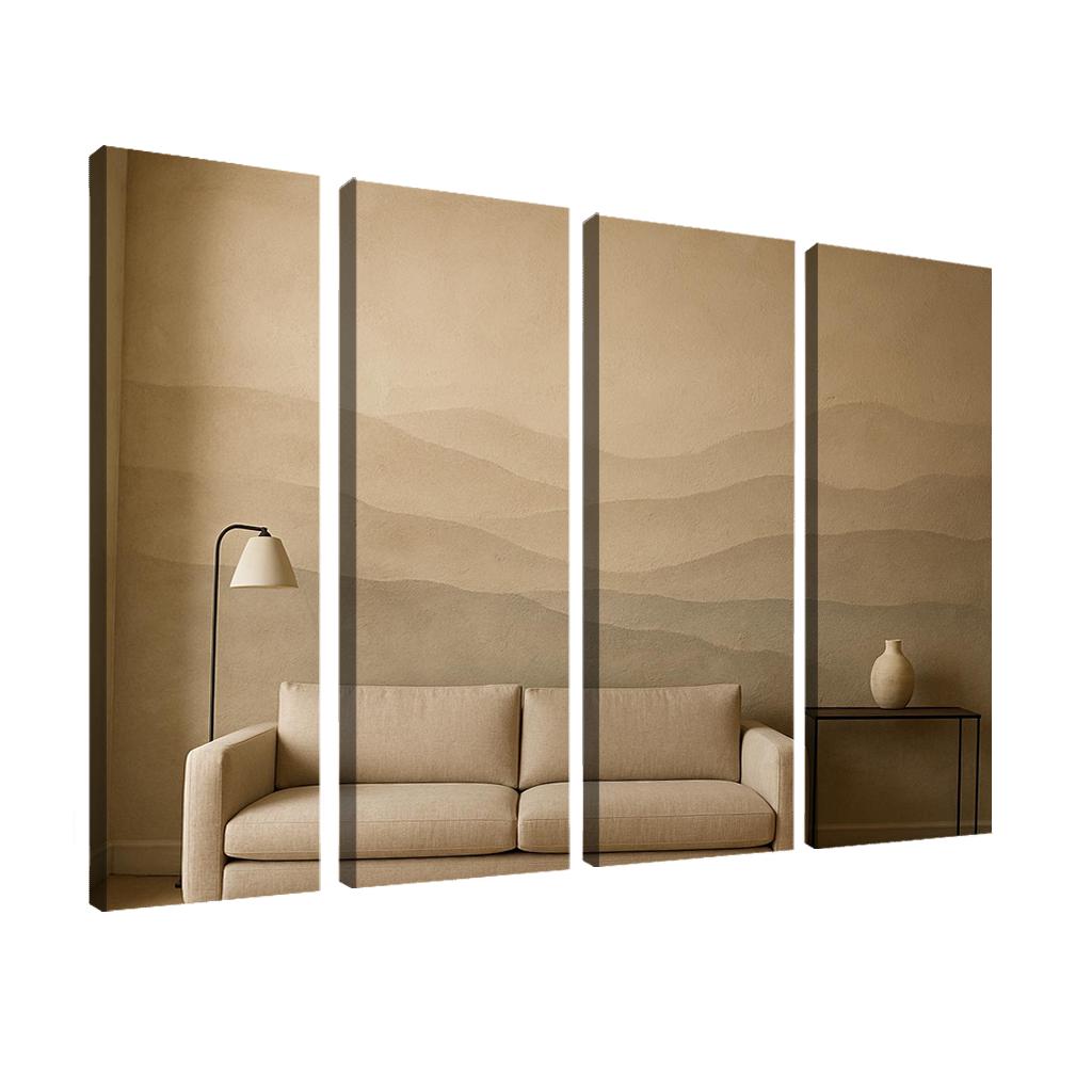 Textured Plaster Horizon Wall Mural wall art