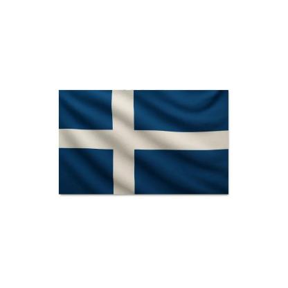 Crosswinds Of Faith The Blue And White Nordic Emblem home decor