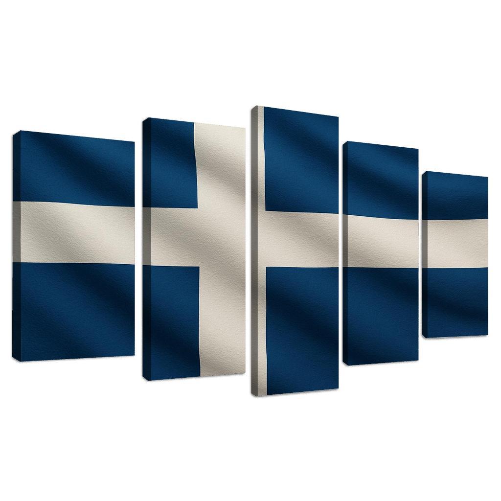 Crosswinds Of Faith The Blue And White Nordic Emblem home decor