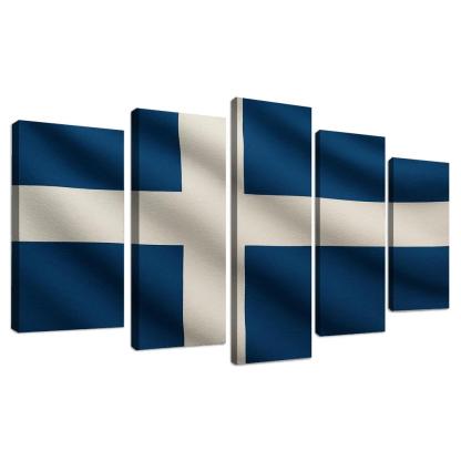 Crosswinds Of Faith The Blue And White Nordic Emblem home decor