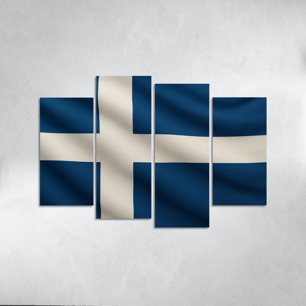Crosswinds Of Faith The Blue And White Nordic Emblem home decor