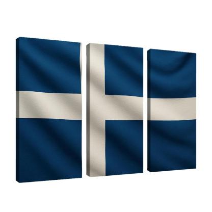 Crosswinds Of Faith The Blue And White Nordic Emblem home decor