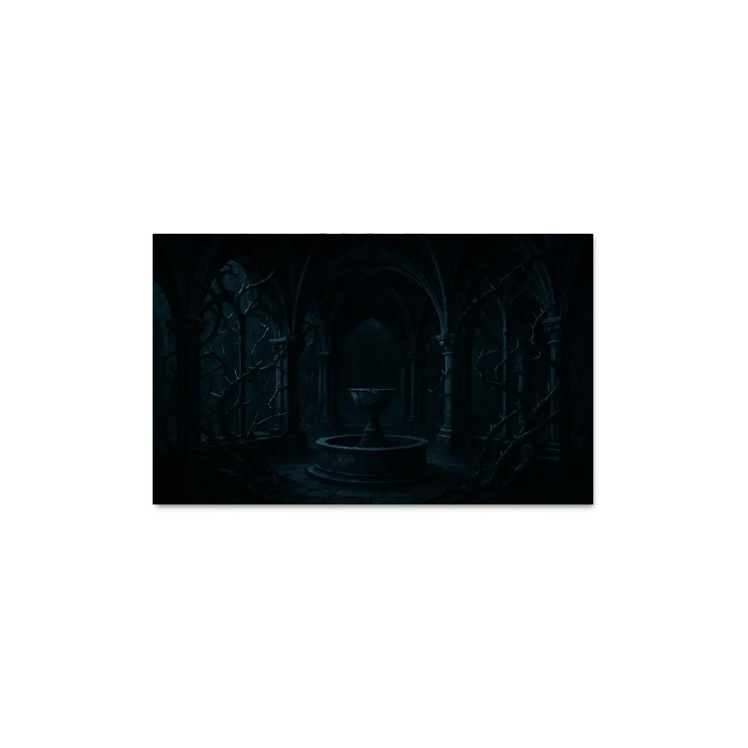 Obsidian Thorns Of The Midnight Cloister framed paintings