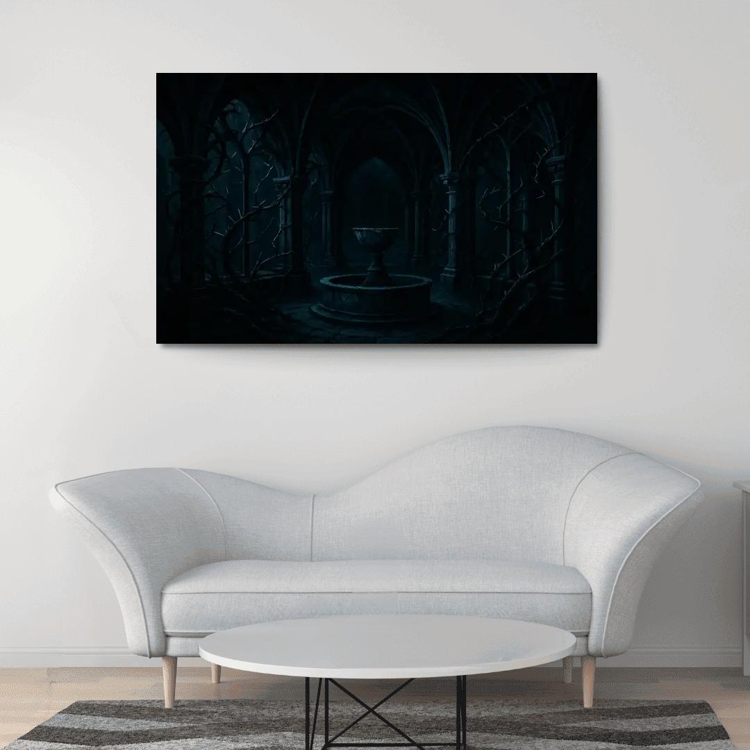 Obsidian Thorns Of The Midnight Cloister framed paintings