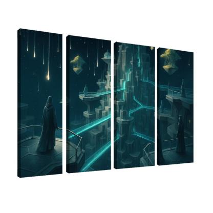 The Lattice City Of Falling Stars modern paintings frame
