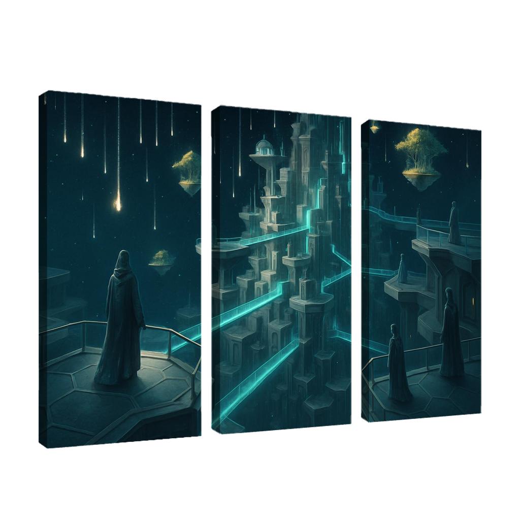 The Lattice City Of Falling Stars modern paintings frame