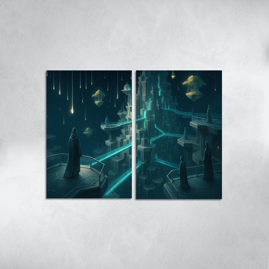 The Lattice City Of Falling Stars modern paintings frame