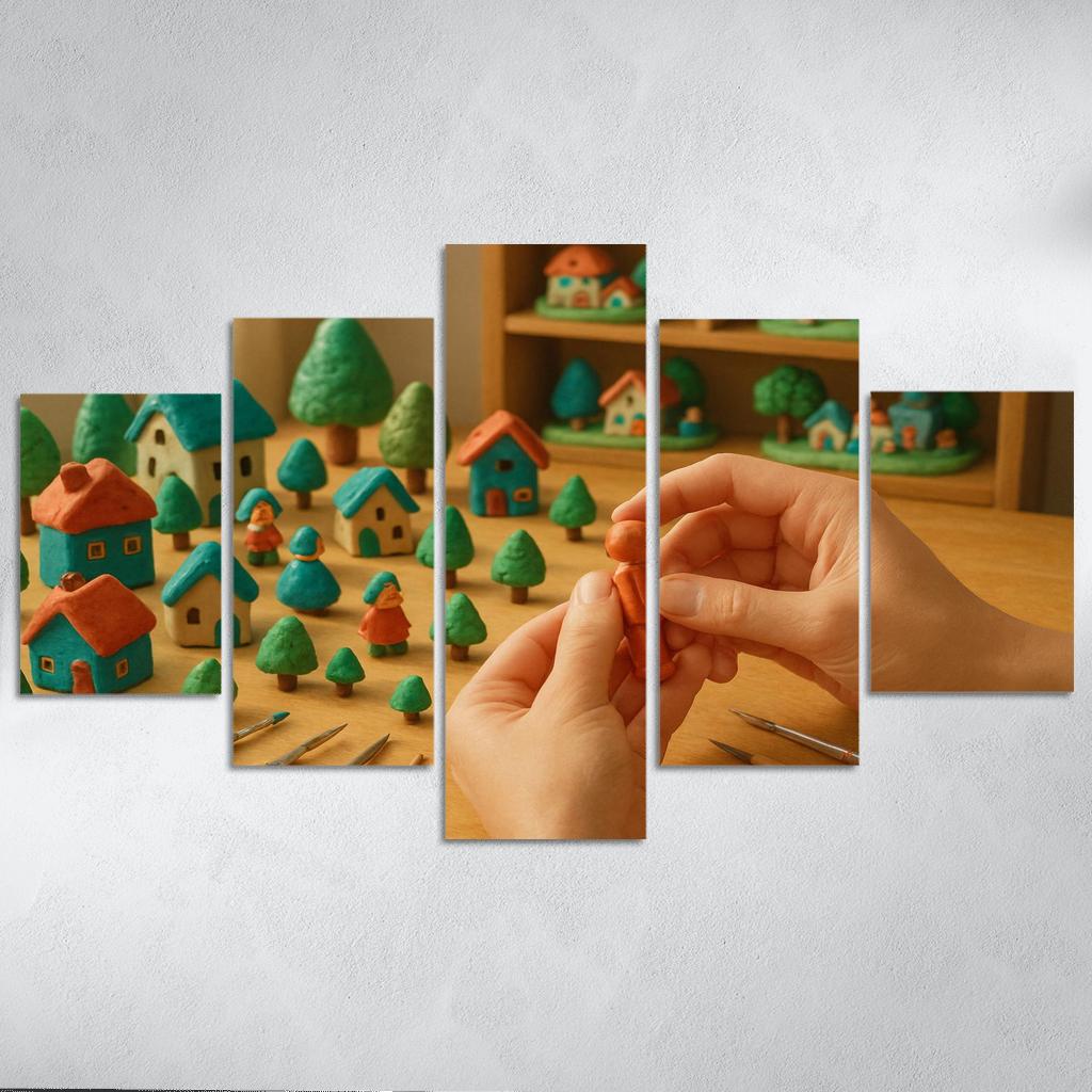Miniature Storyworld Sculpting one-piece frames