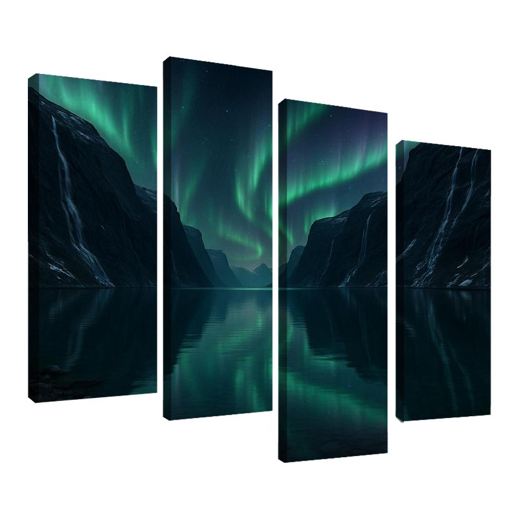 Celestial Aurora Above Crystal Fjord decor