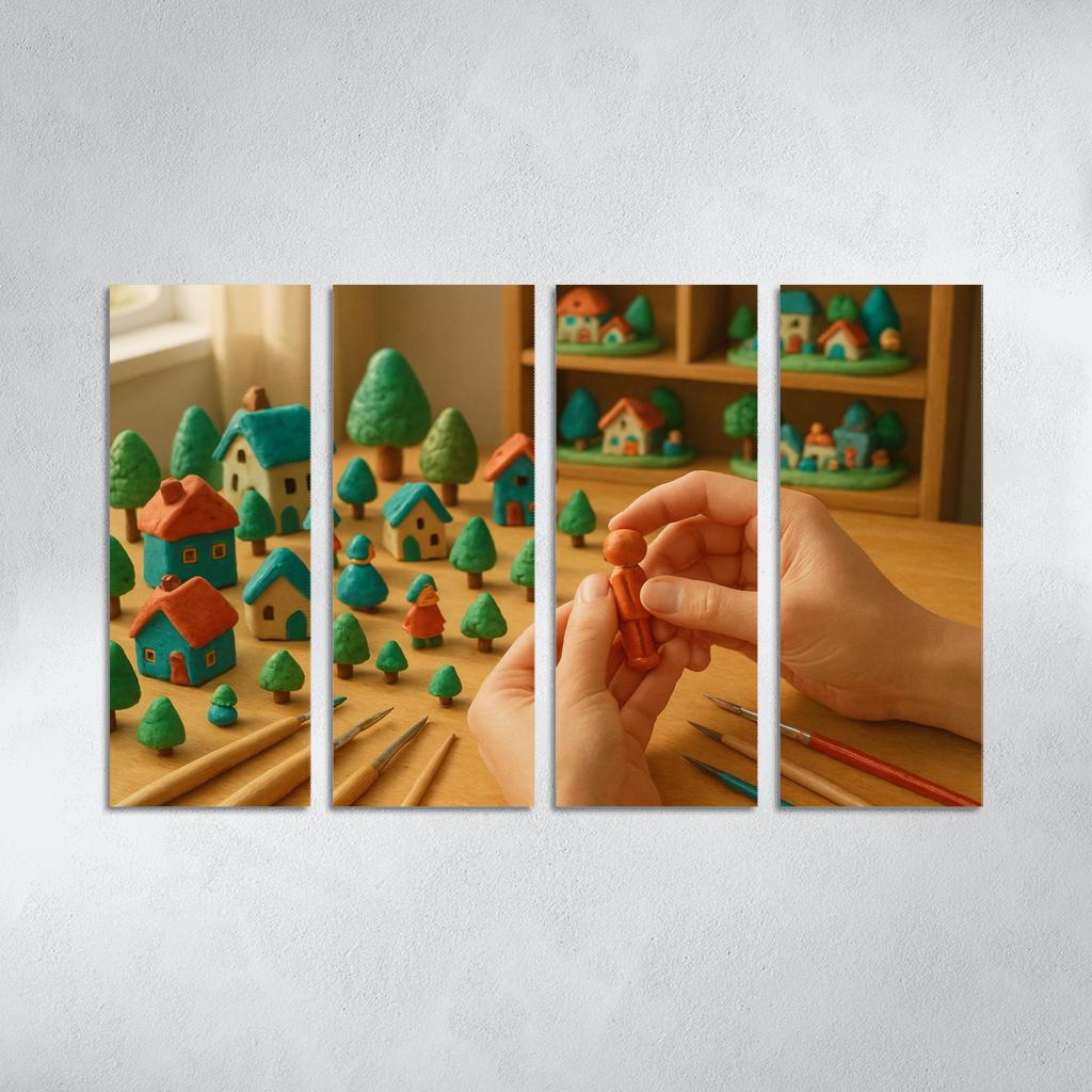 Miniature Storyworld Sculpting one-piece frames