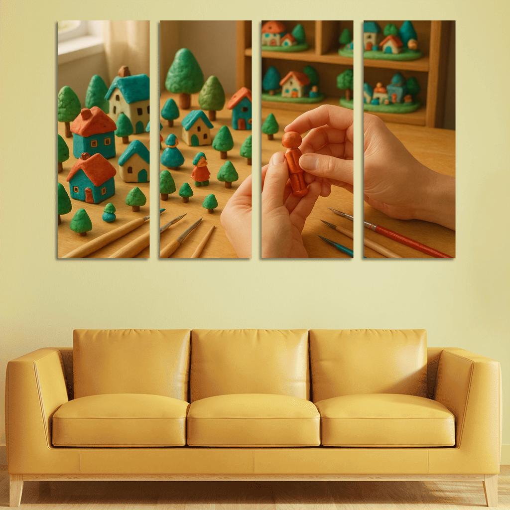 Miniature Storyworld Sculpting one-piece frames