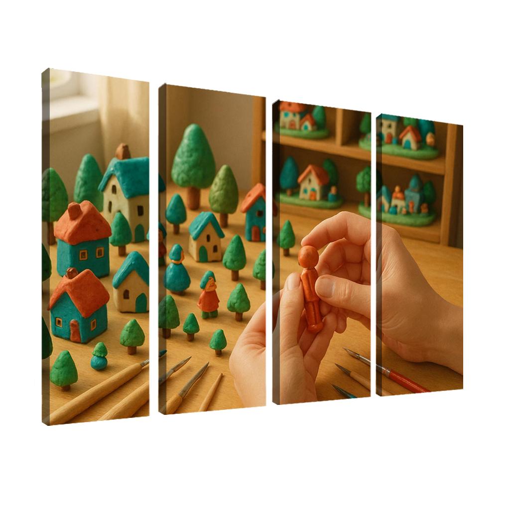Miniature Storyworld Sculpting one-piece frames